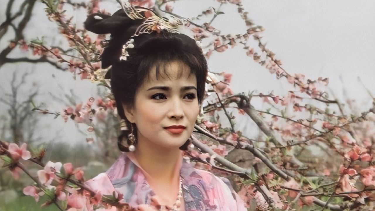 人面桃花 backdrop