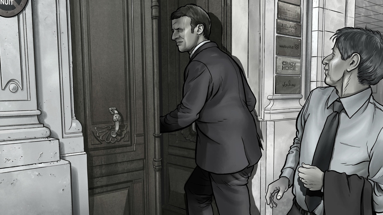 Emmanuel, un homme d'affaire à l'Élysée backdrop