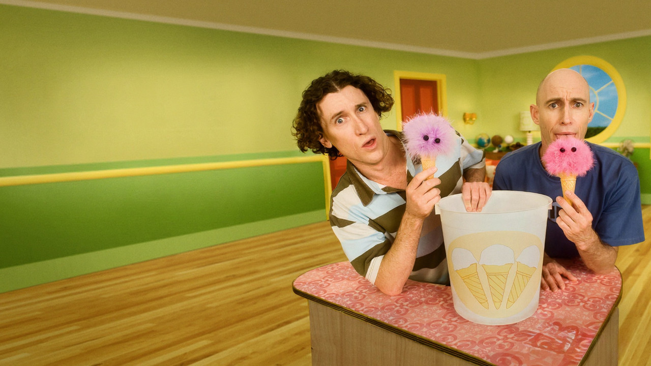 The Upside Down Show backdrop