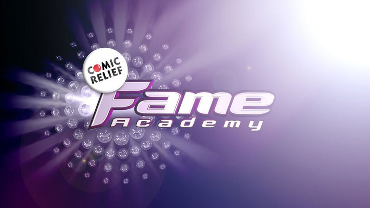 Comic Relief Does Fame Academy backdrop