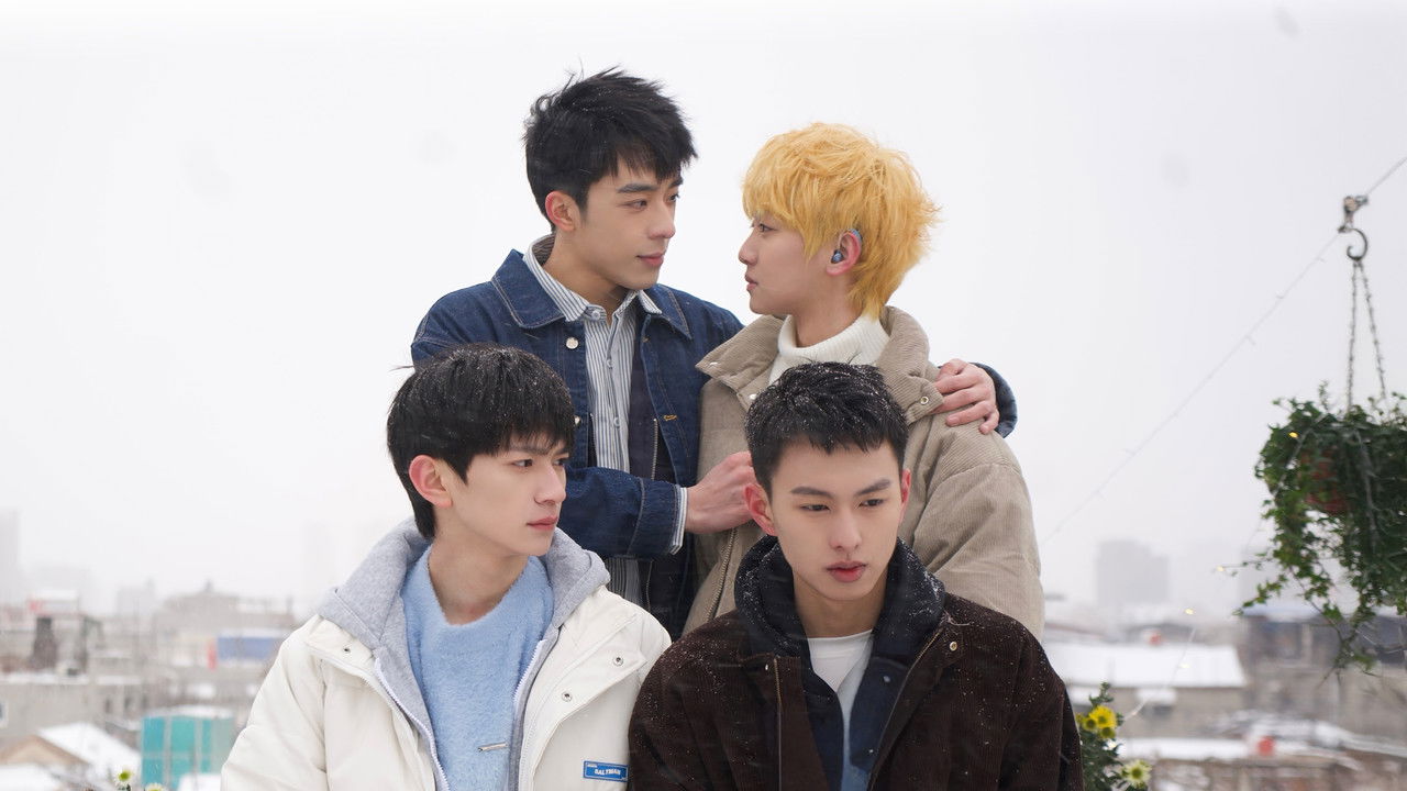 Blue Canvas of Youthful Days backdrop