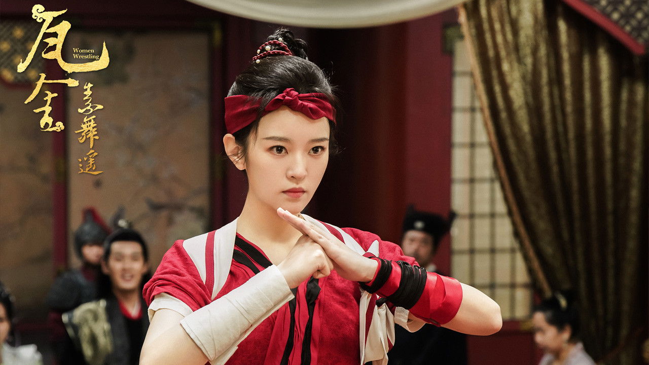 Women Wrestling backdrop