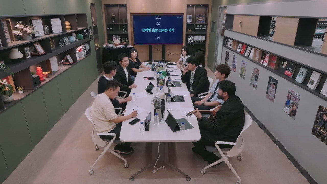 Office Workers backdrop