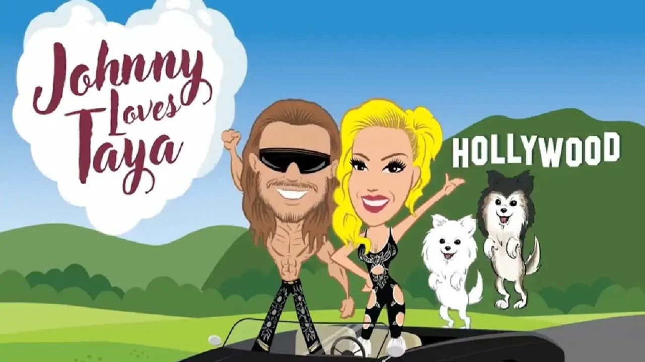 Johnny Loves Taya backdrop