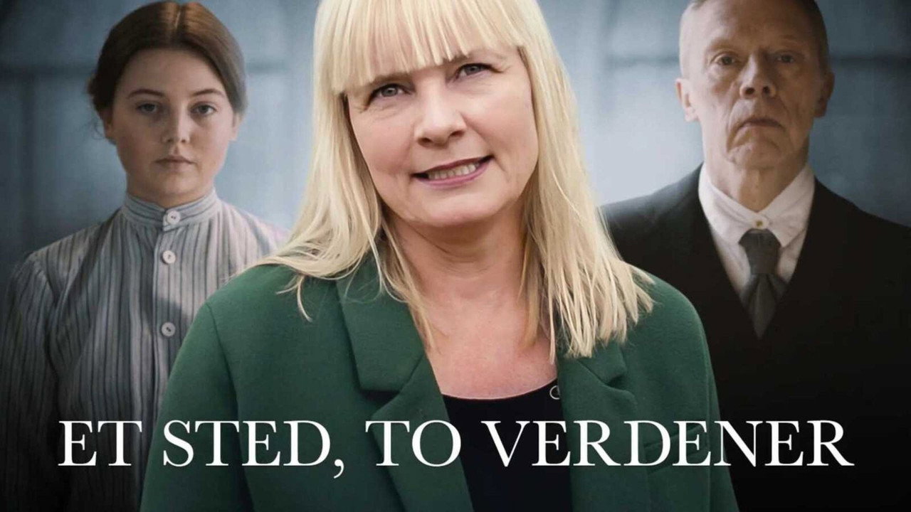 Et sted, to verdener backdrop