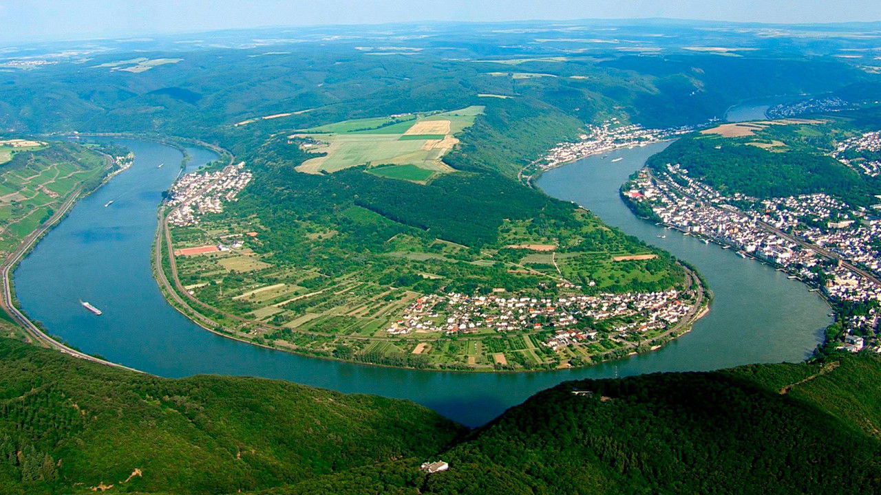 Der Rhein von oben backdrop