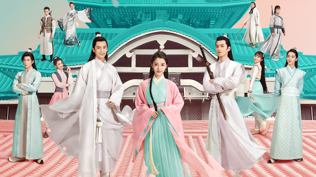 Lovely Swords Girl backdrop