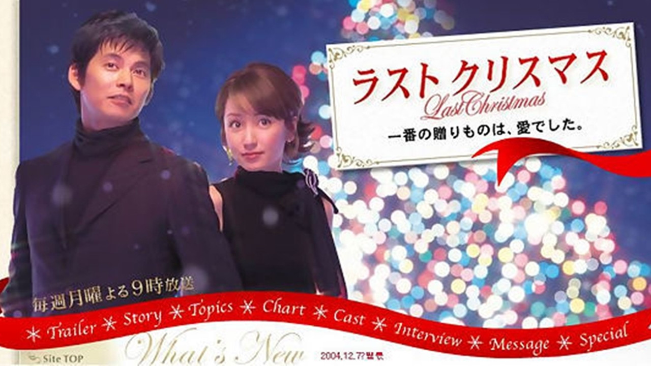 Last Christmas backdrop