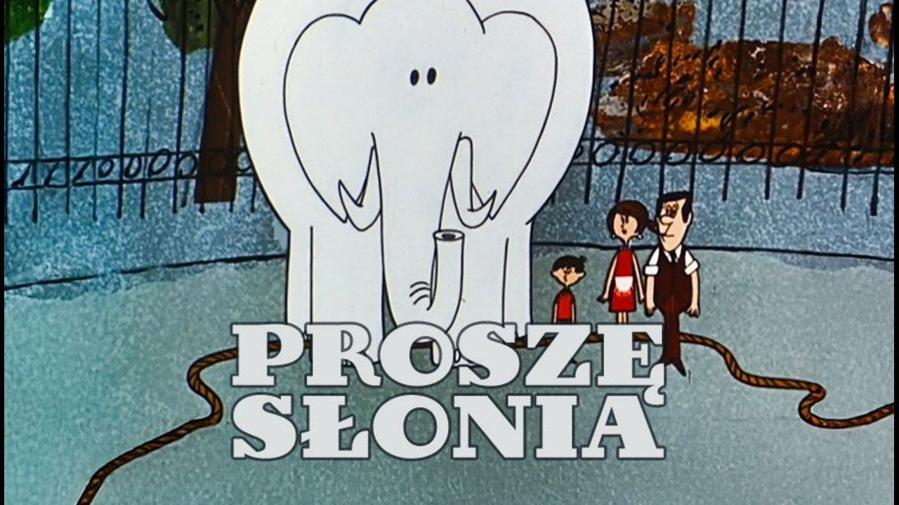 Proszę słonia backdrop