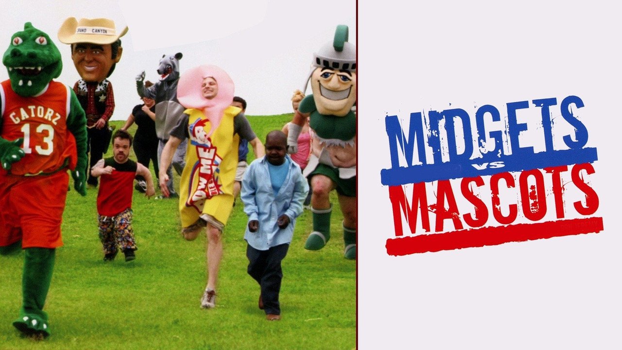 Midgets vs Mascots backdrop