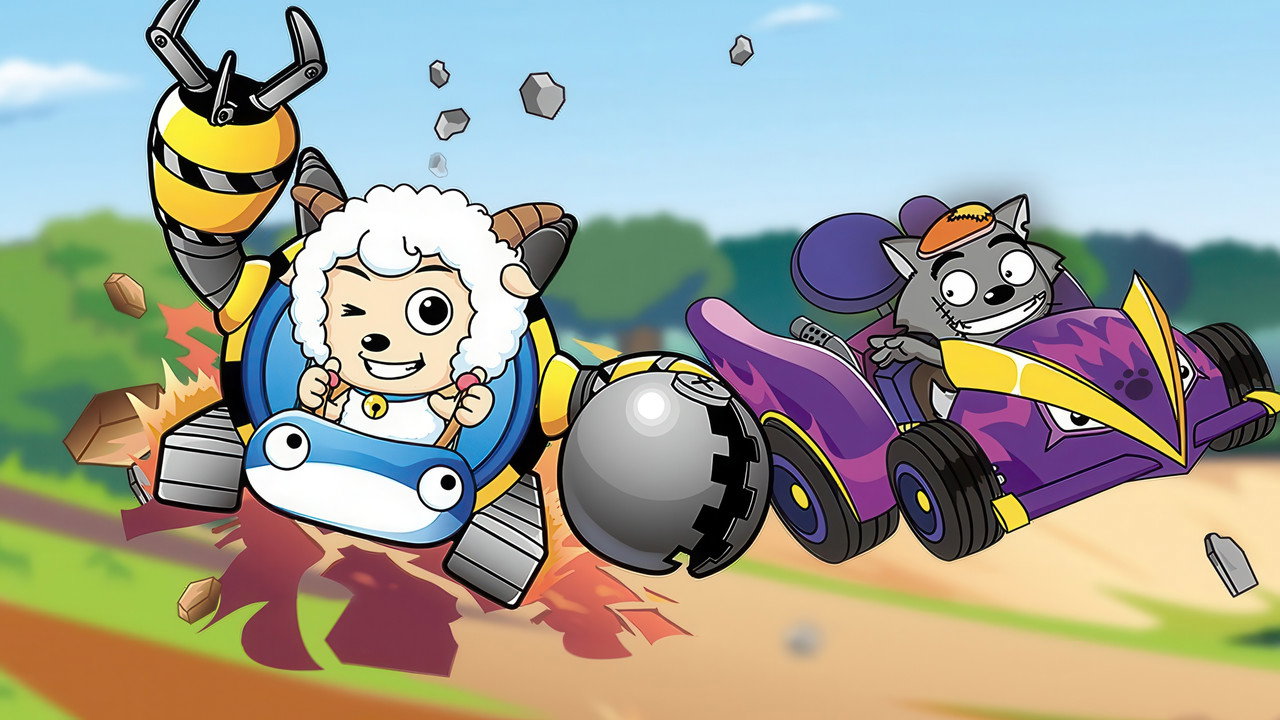 Pleasant Goat and Big Big Wolf: Happy Formula backdrop