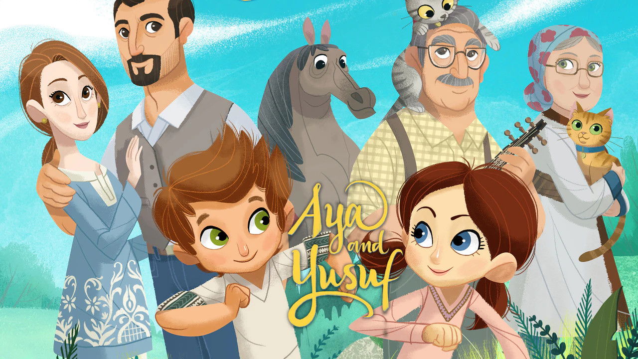 Aya and Yusuf backdrop