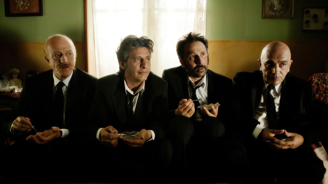 4 Black Suits backdrop