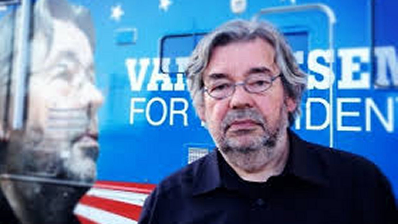 Van Rossem For President backdrop