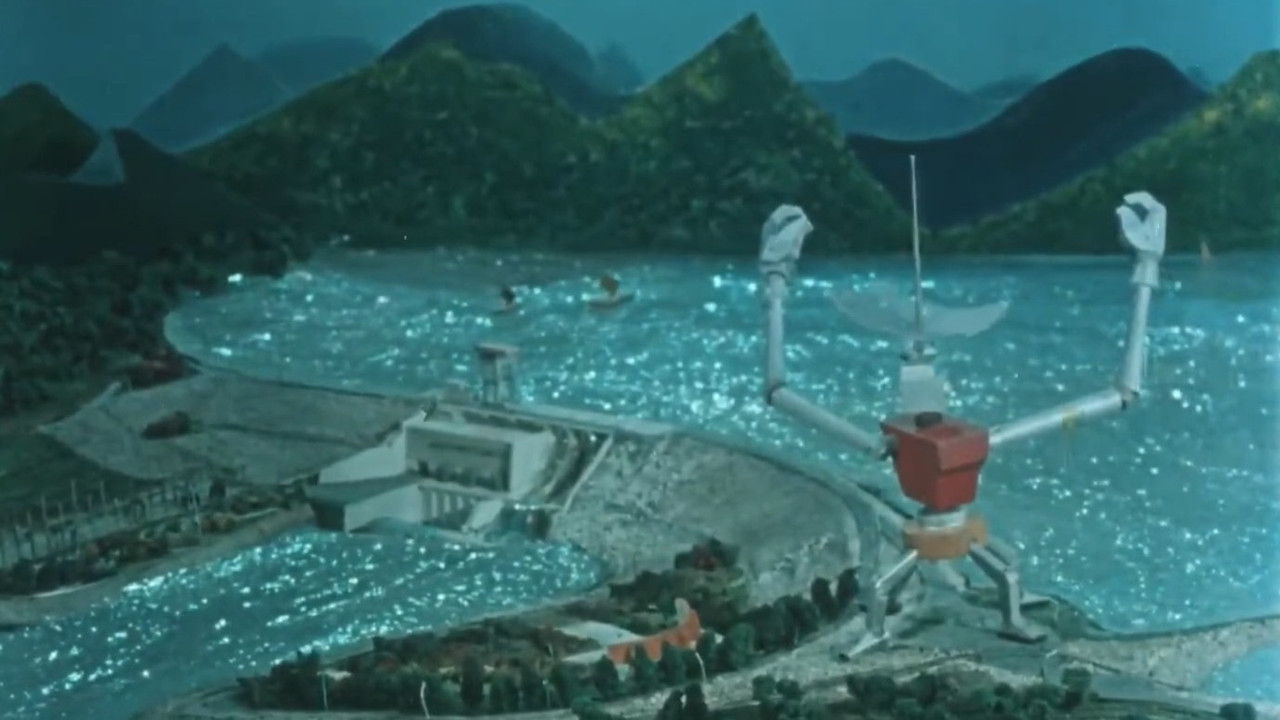 Giant Hands backdrop