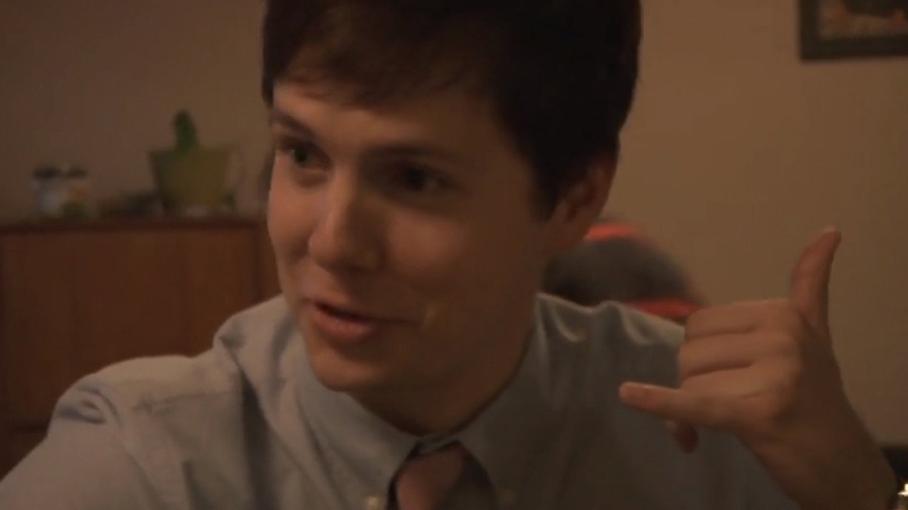 THE VISITOR: Performed by Matt and Owen backdrop