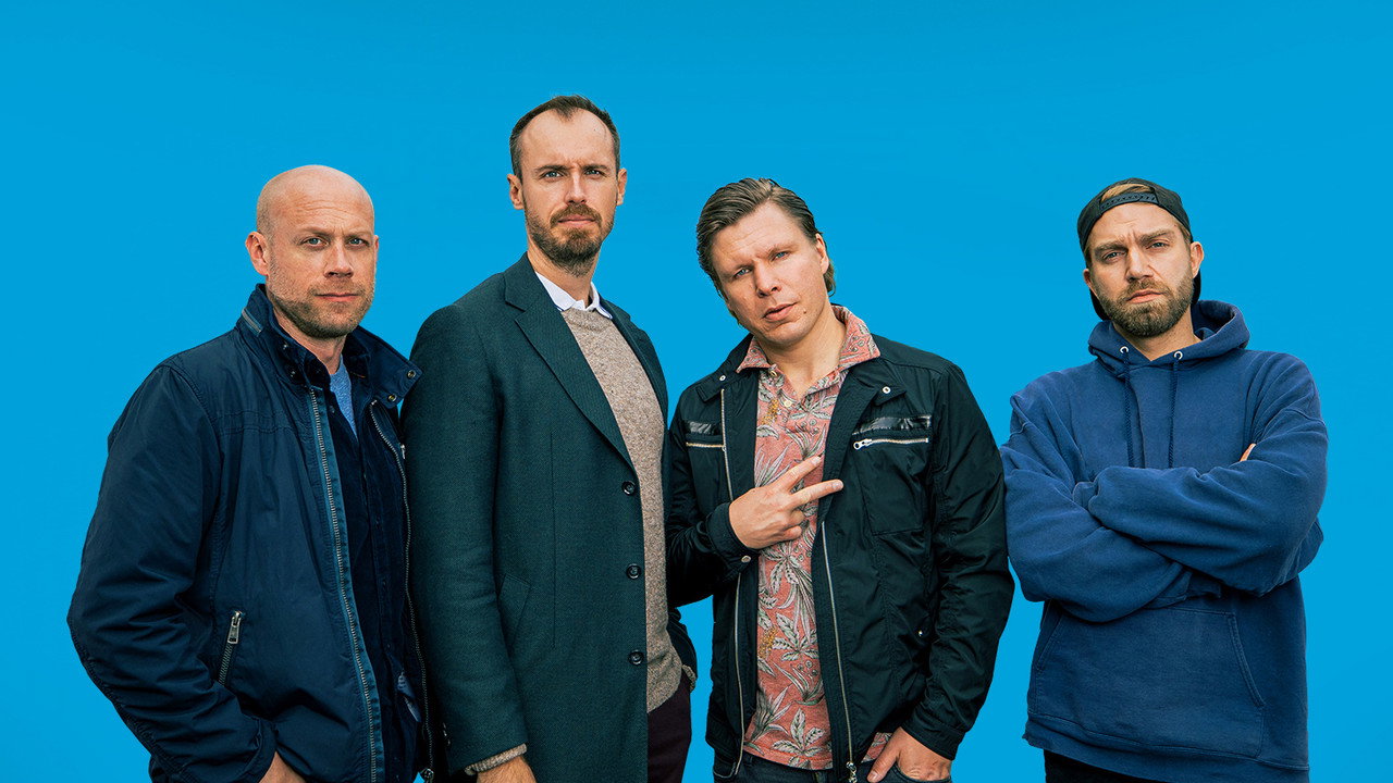 Modernit miehet backdrop