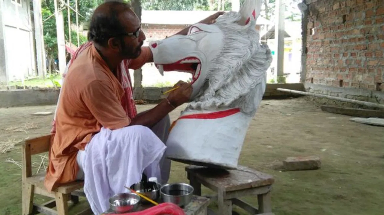 Mask Art of Majuli backdrop