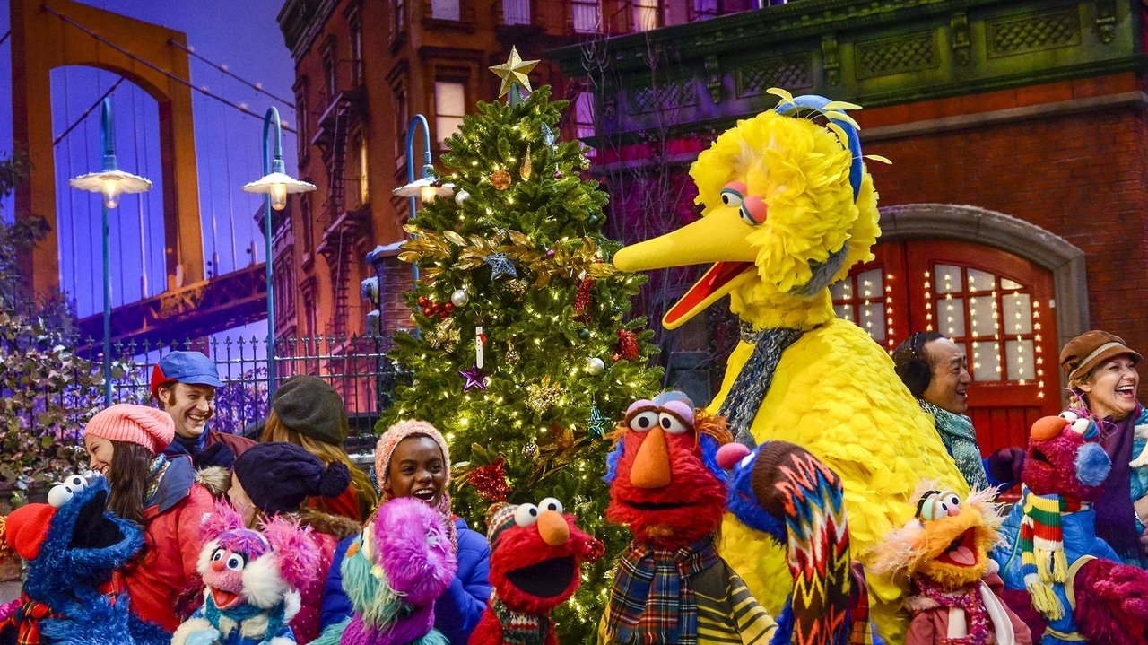 Once Upon a Sesame Street Christmas backdrop