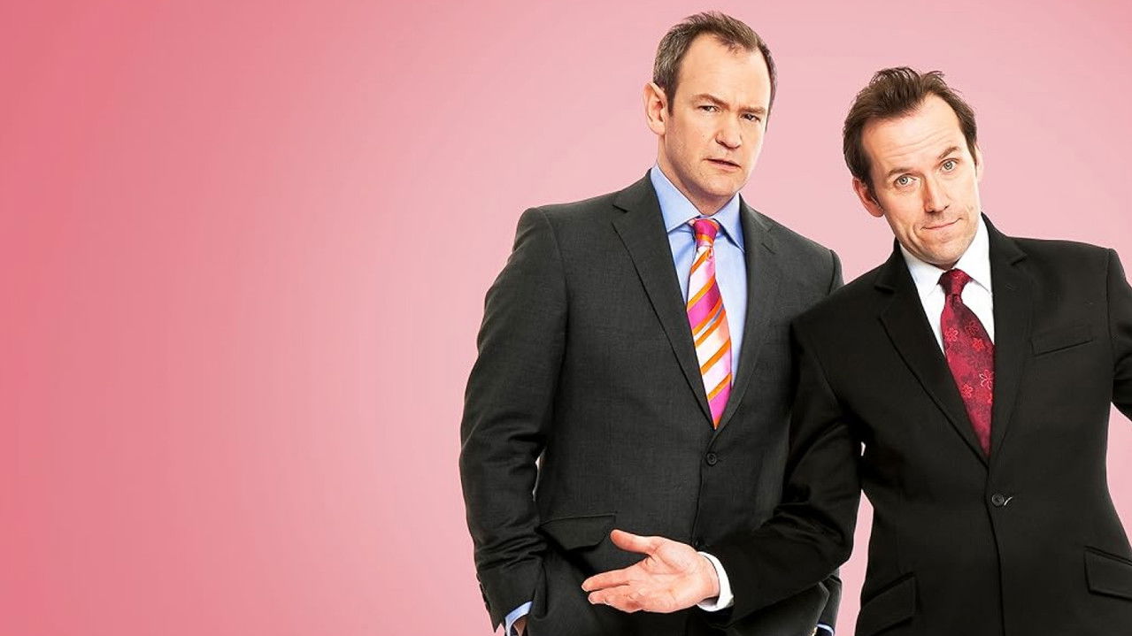 Armstrong and Miller backdrop