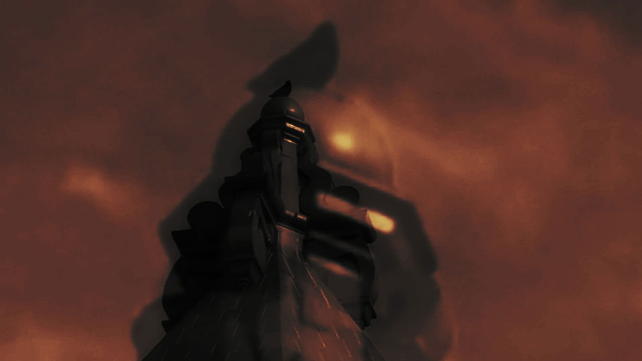 A Bird Sits Atop the Spire backdrop