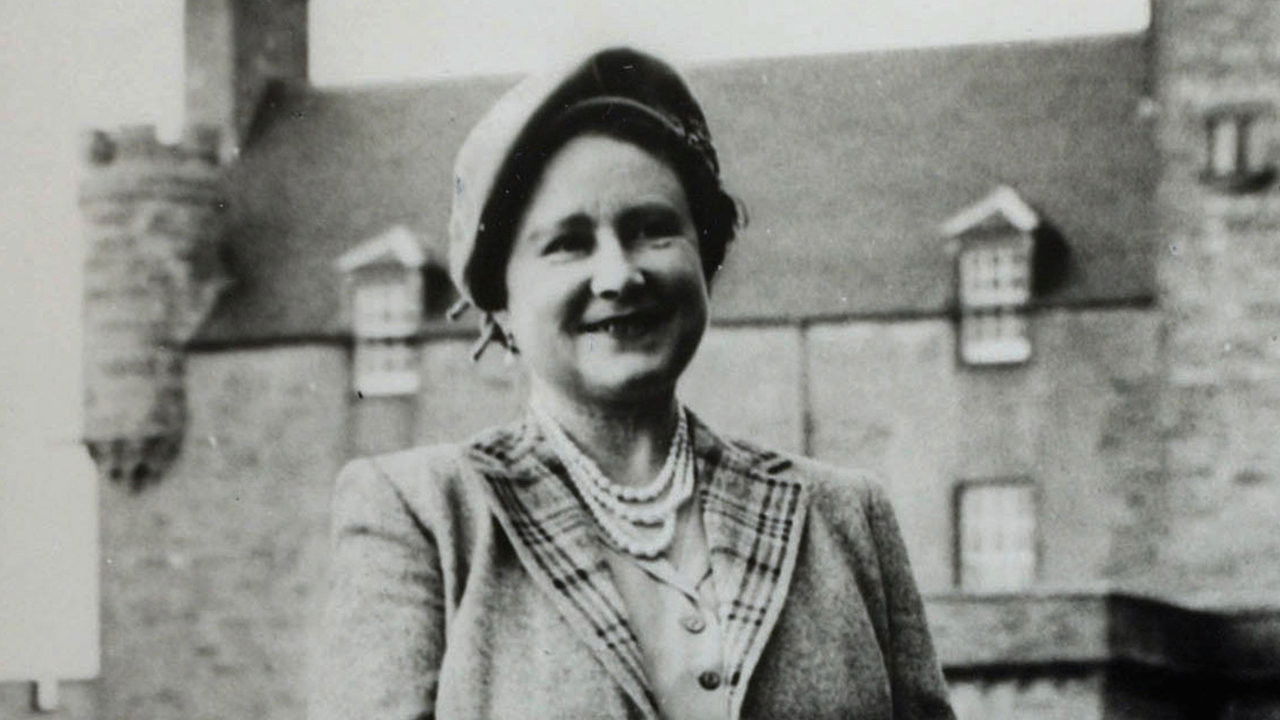 The Queen Mother backdrop