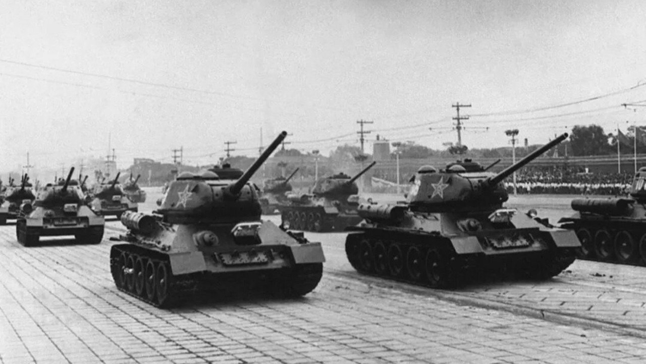 中华人民共和国1954年国庆阅兵 backdrop