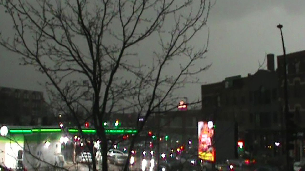 rainy streets backdrop