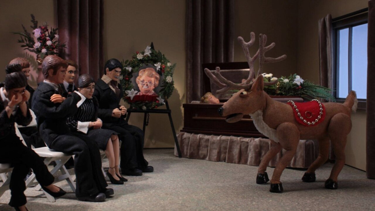 Born Again Virgin Christmas Special backdrop