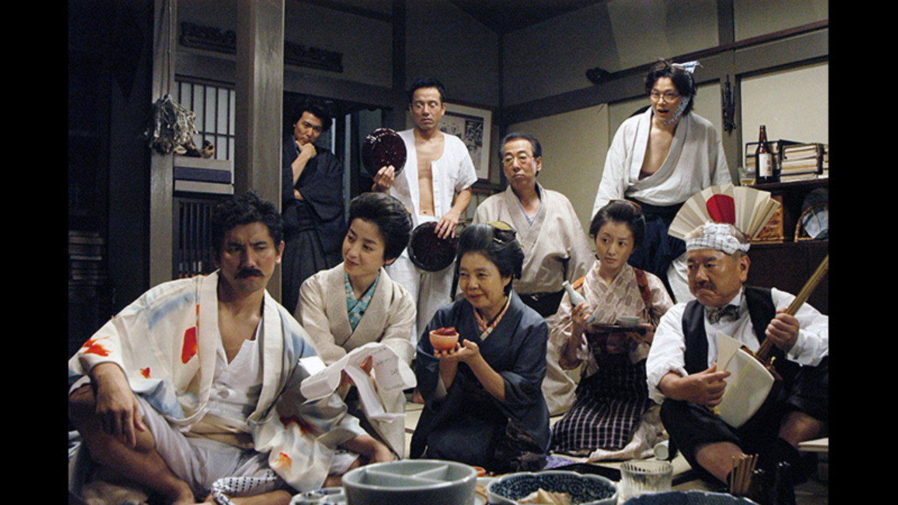 Natsumeke no Shokutaku backdrop