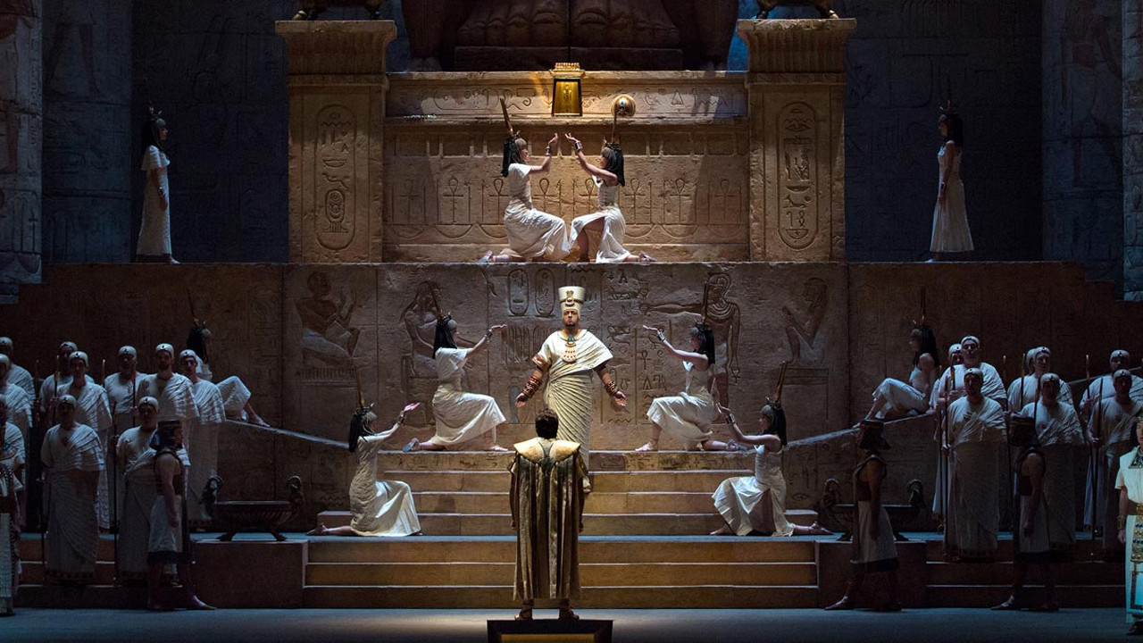 The Metropolitan Opera: Aida backdrop