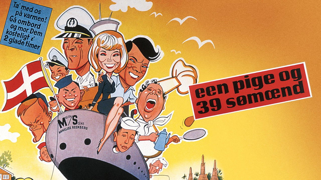 Een pige og 39 sømænd backdrop