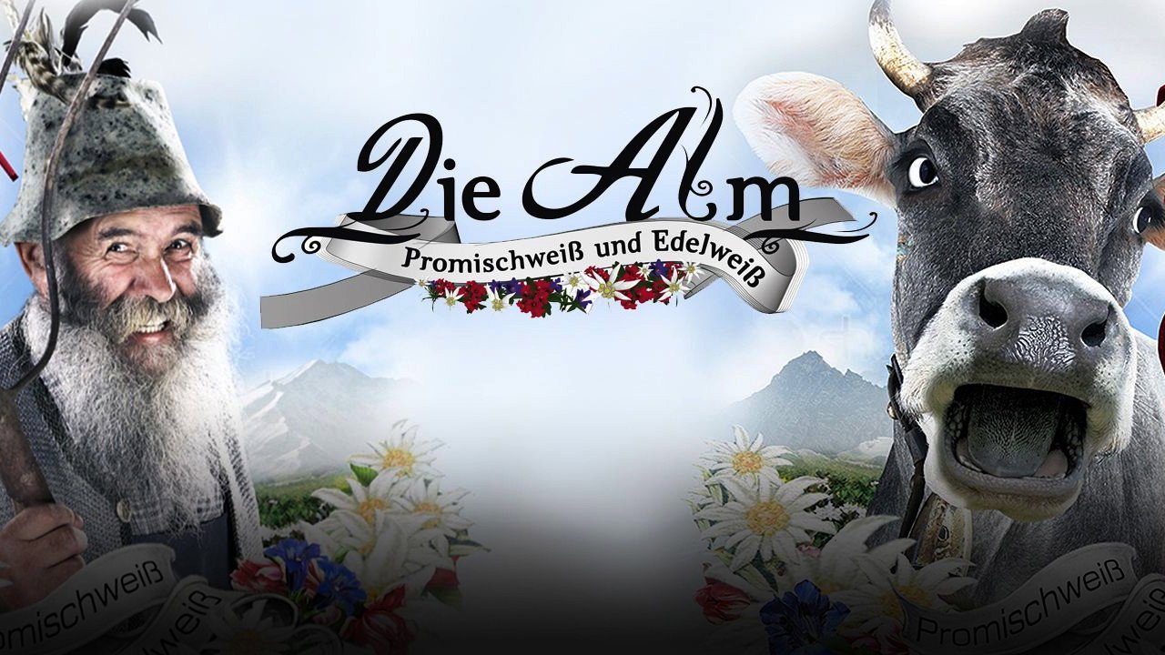 Die Alm - Promischweiß und Edelweiß backdrop
