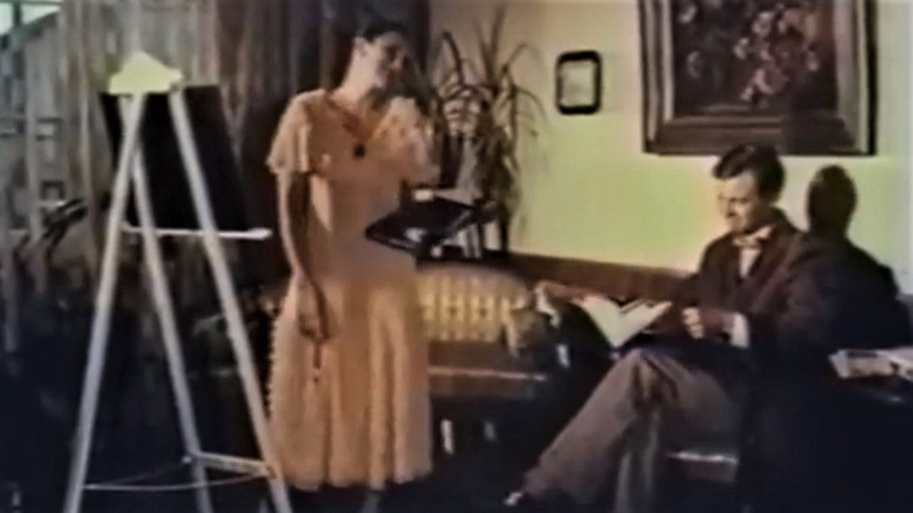 Suns, kurš prata dziedāt backdrop