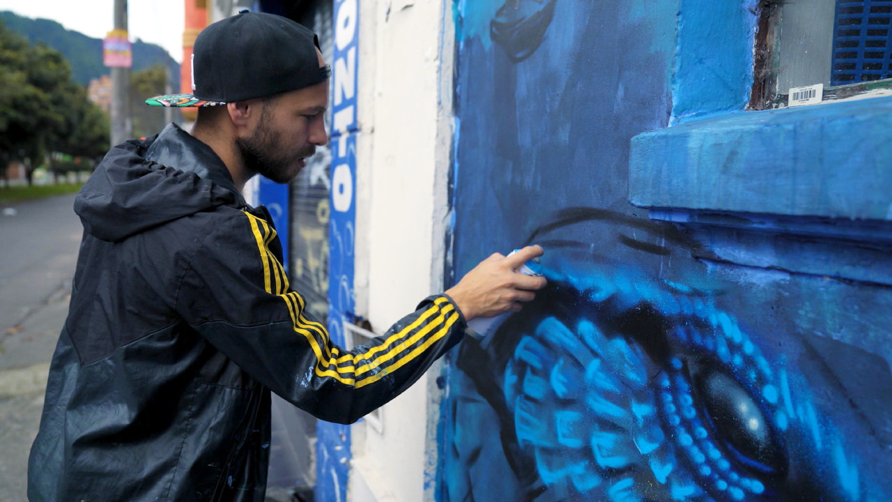 Voyage à travers les couleurs backdrop