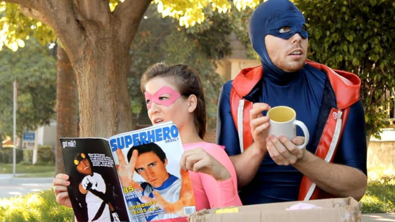 The New Adventures of Pinkgirl and The Scone backdrop