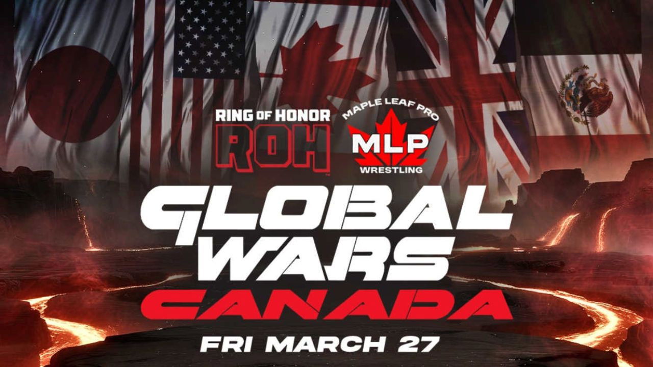 ROH x MLP Global Wars Canada backdrop