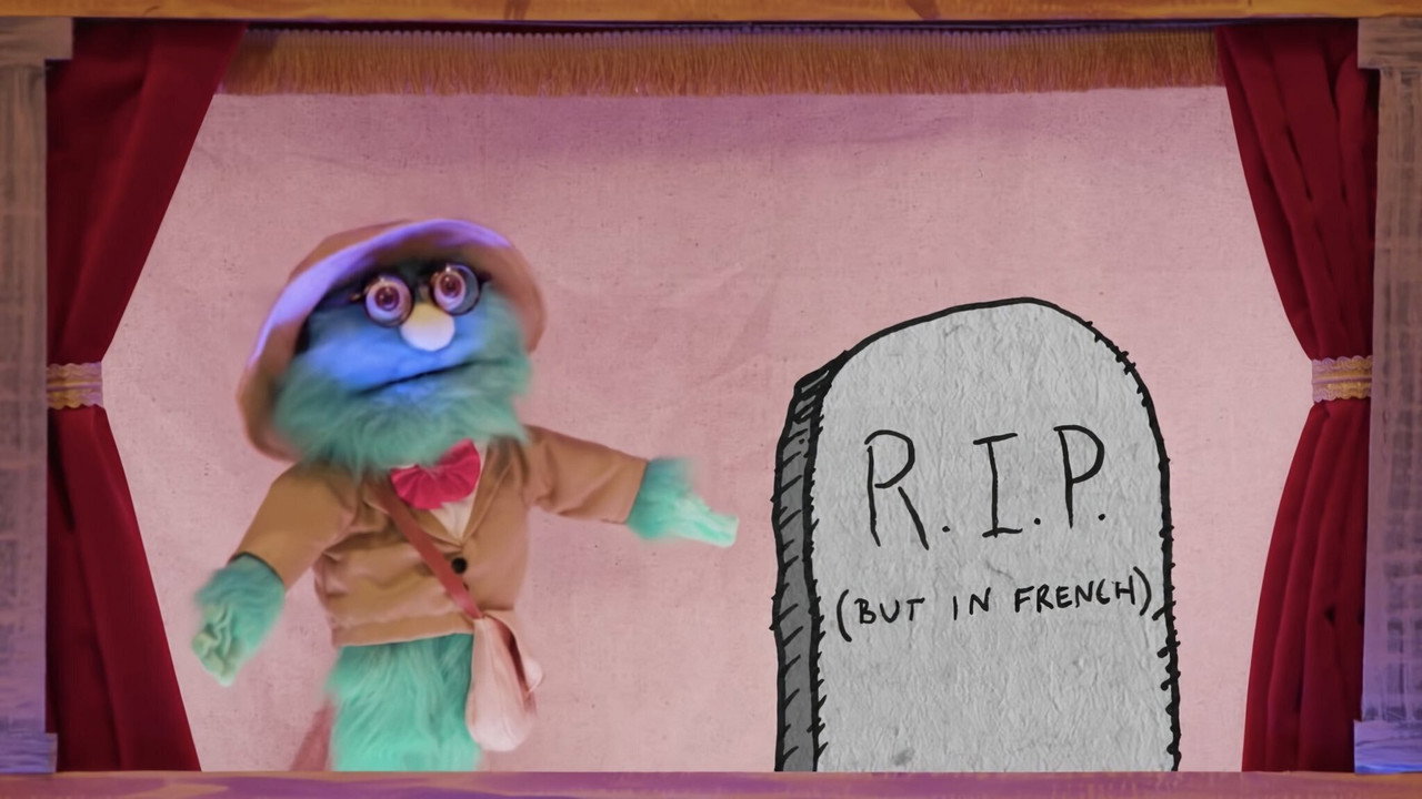 Puppet History backdrop