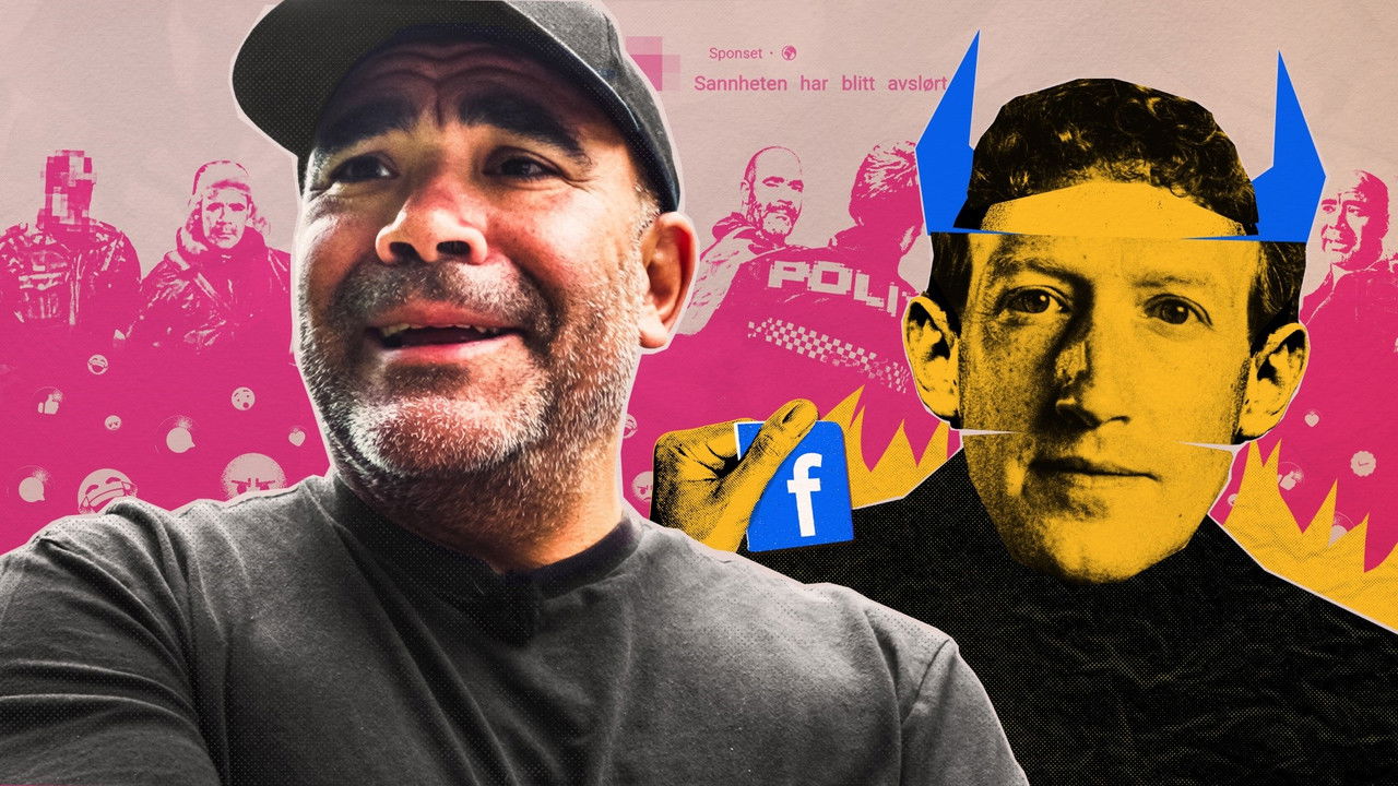 Golden vs. Zuckerberg backdrop