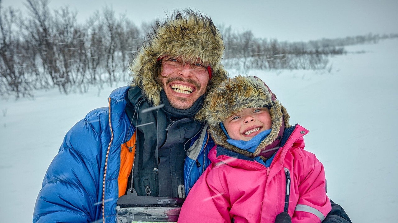 Mina og meg backdrop