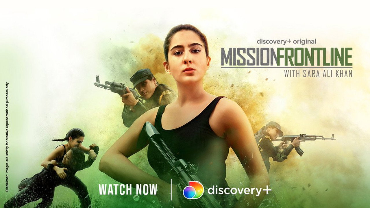 Mission Frontline with Sara Ali Khan backdrop