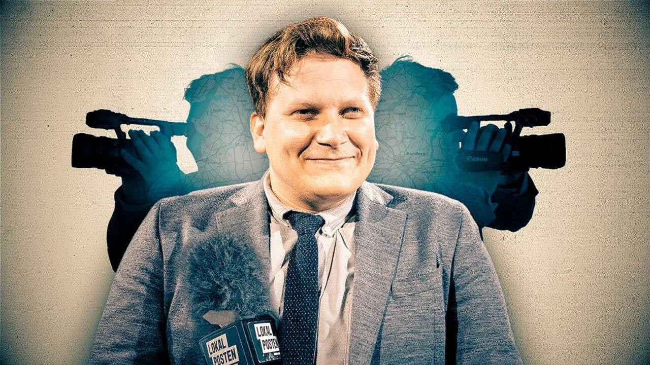 Lokalposten med Heino Hansen backdrop