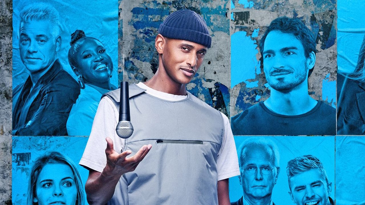 One Mic Stand backdrop