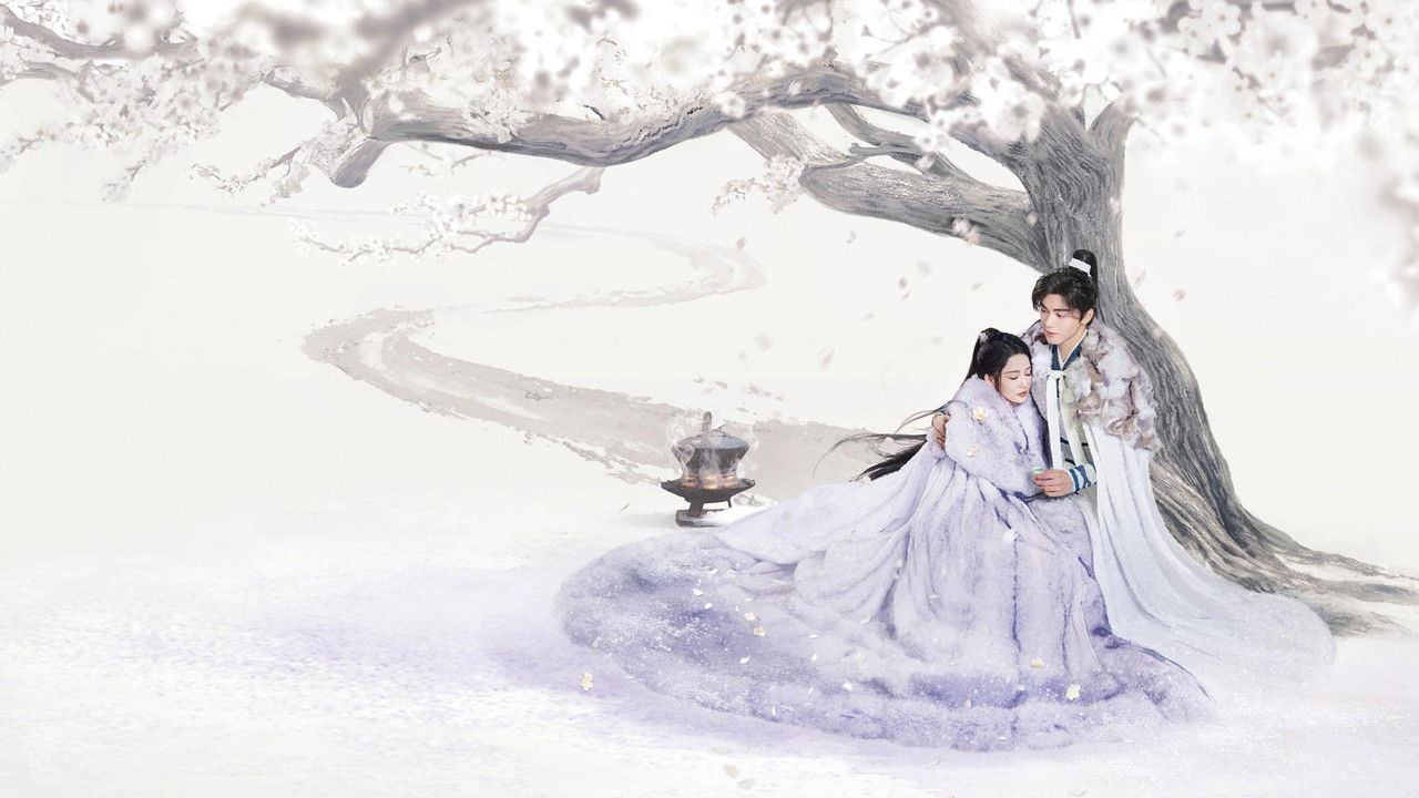 Snowy Night Timeless Love backdrop