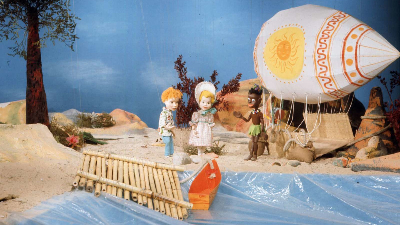 Augsburger Puppenkiste - Kommt ein Löwe geflogen backdrop