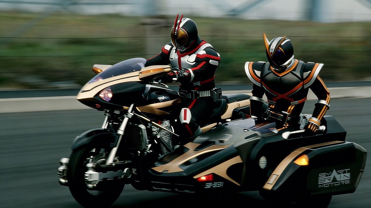 Kamen Rider 555 backdrop