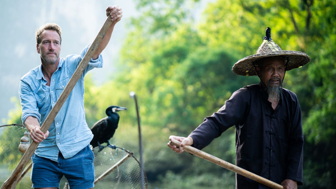 Ben Fogle in China backdrop