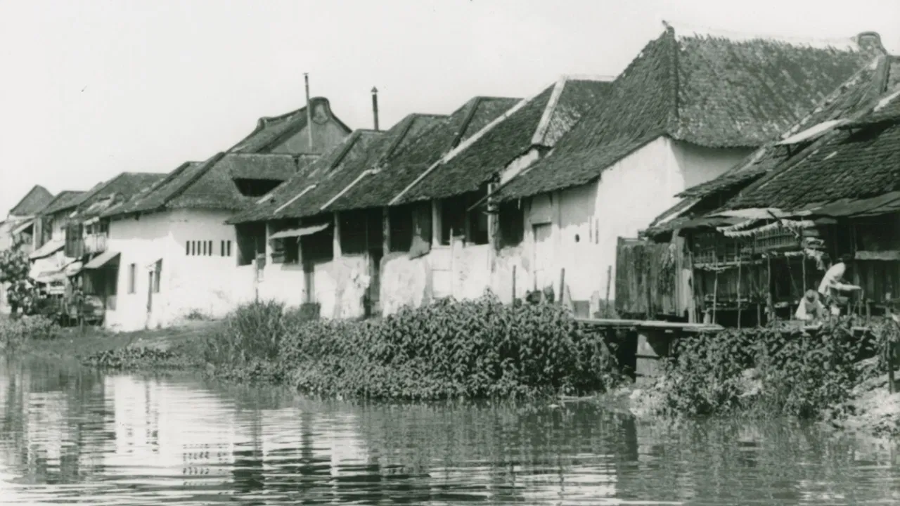 Bland malajer på Sumatra backdrop