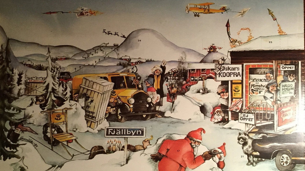 Julstrul med Staffan och Bengt backdrop