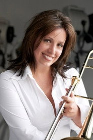 Photo of Sarah Morrow as trombone, Musical Director